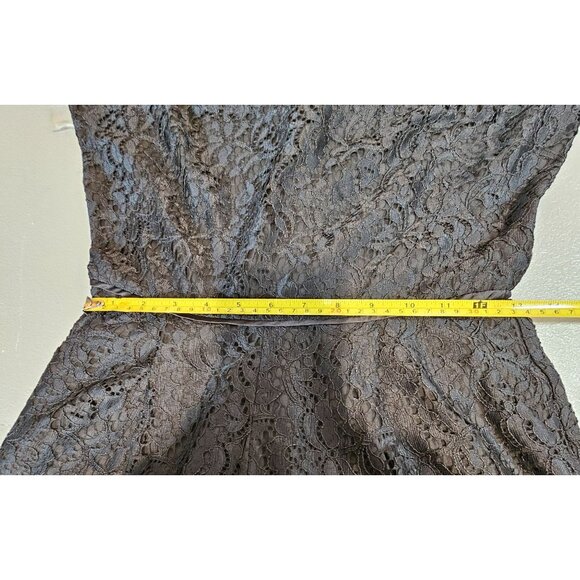 Anthropologie Womens 4 Black Long Sleeve Lace Shorts Romper NWT - Picture 10 of 16